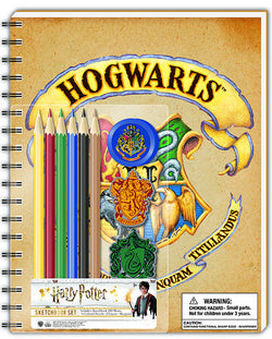 Libreta Hogwarts con colores/gomas/sacapuntas