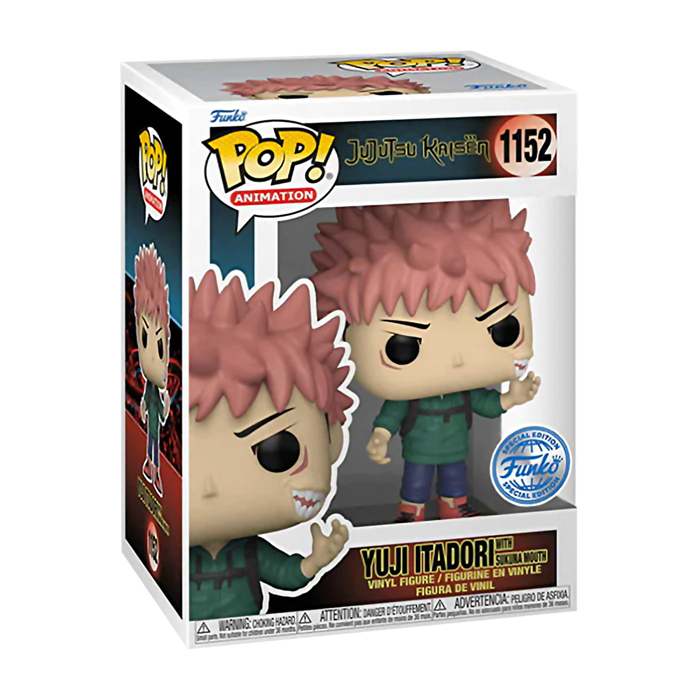 Funko Pop: Yuji Itadori with sukuna mouth (1152)