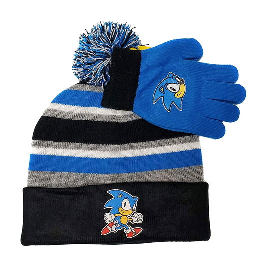 Gorro con guantes Sonic