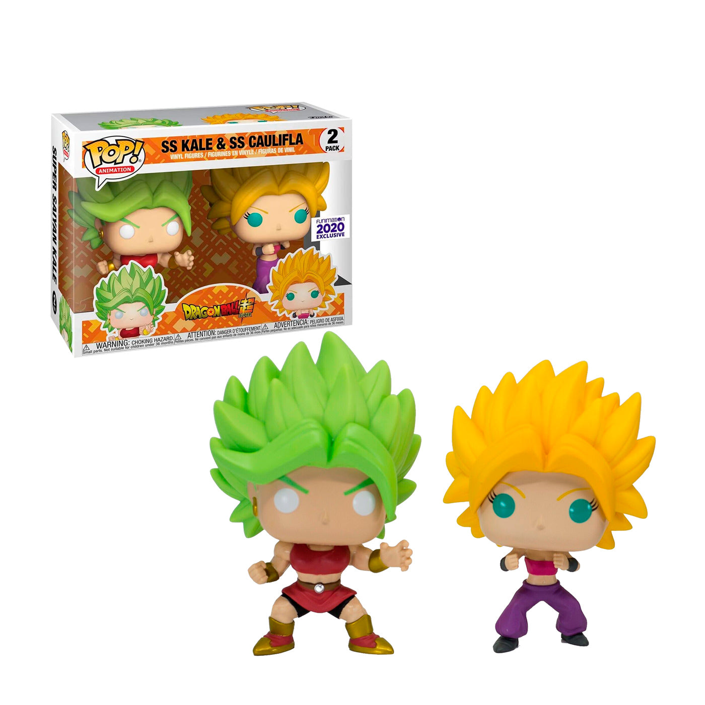 Funko Pop Animation: SS Kale & SS Caulifla (Funimation Exclusive)
